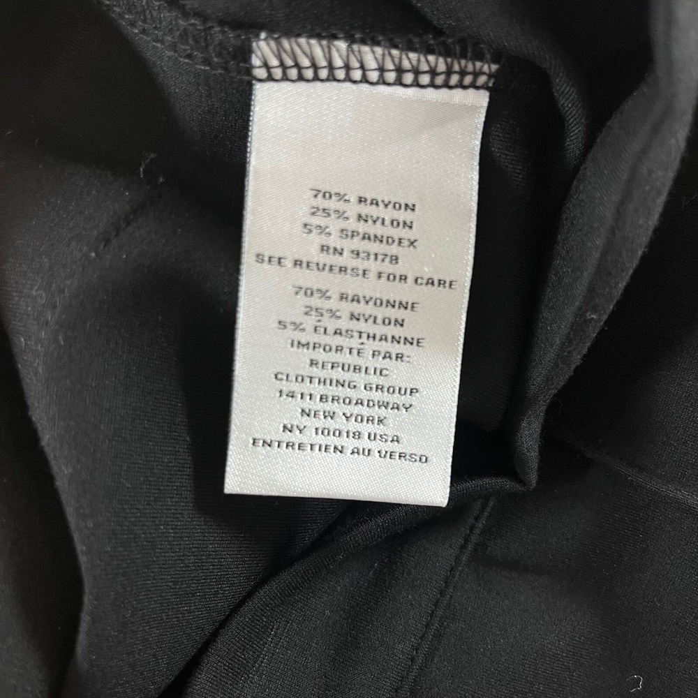 Jason Wu Black Ponte Knit Front Seam Flare Leg Pull On Pants Size Small - Picture 5 of 5